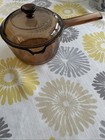 Vintage Corning Vision 1 L Saucepan Amber  Usa With Pyrex Lid V1c