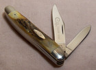 1976 case Xx mint Unused razor Edge Stag Stockman 2 Blade Pocket Knife 52087 
