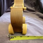 Handcrafted Wooden Hippo Pull Toy On Wheels  Pwm 90  Vintage 1990