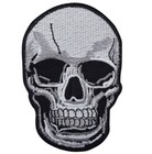 Human Skull Applique Patch - Embroidered Skeleton Head Badge 3   iron On 