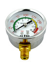Air Pressure Gauge 2  Dial Side Mount 1 8 npt - 0 To 200psi Color Coded