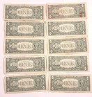 2013  1 Dollar Star Note B Fw  Duplicate Serial Number Error Lot Of 10 Note