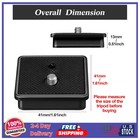 41mm Quick Release Plate For Camera Tripod Ball Head 2 Pack