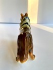 Vintage Bone China Miniature Collie Dog Artmark Original Sticker Japan Figurine