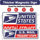 4 Pack Reflective Rural Mail Delivery Magnets  Professional U s  Driver Magnetic