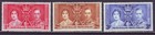 Bechuanaland 1937 Sc 121-123 Mh Set Coronation