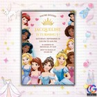 Editable Princess Birthday Invitation   Girl Princess Party Invitation Template