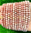 Wholesale 6 Pcs Natural Rhodochrosite 5mm 7 5    Crystal Healing Stretch Bracelet