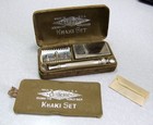 Gillette Serial  k690228 1919 Us Army Wwi Military Khaki De Safety Razor Set