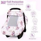 Car Seat Cover Baby  Hnhuaming Infant Covers Canopy For Pink Unicorn