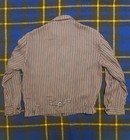 Vintage 1950s Penney   s Black Grey Gabardine Ricky Jacket Size Medium 42