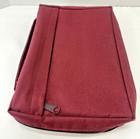 Bible Book Cover Zip Up Burgundy Cotton Canvas 10  X 6  X 2  Religious Classic