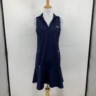 Rlx Ralph Lauren Dress Women Small Navy Polo Club Sleeveless V Neck Wicking Golf