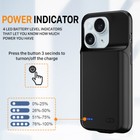 Portable Battery Charger Case Power Bank Cover For Iphone 11 12 13 14 15 Pro Max
