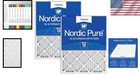 2 Pack Merv 12 Pleated Air Filters For Ac Furnace System
