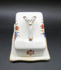 Vtg 1937 Commemorative Coronation Cheese Dish King George Vi Queen Elizabeth