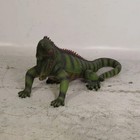 Green Iguana Life Size Resin Statue Reptile Theme Display Prop Home Decor Accent