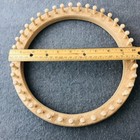  3  Vintage Round Wooden Looms - 6 3 4   8 1 2   10 1 8 - For Peg Knitting