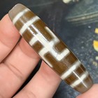 Pure Tibetan Buddhism Agate 1 Eyes Totem Dzi Bead Amulet Necklace Pendant X1394