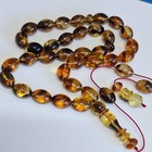       natural Baltic Amber Islamic Prayer Beads Misbaha Tasbih Rosary 48g       