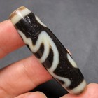 Rare Energy Tibetan Old Agate Special Dapeng Bird Totem Dzi Bead Amulet