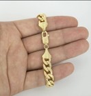 18k Gold Filled Tarnish-resistant 8  5 6mm Cuban Curb Link Chain Bracelet P819_b