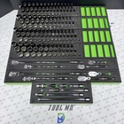 Snap-on Tools New 6   12-point Green 185pc 3 8  Drive Service Set 2185gss01fg