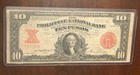 1937 Philippines National Bank Note 10 Peso