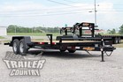 New 2025 7 X 18 7k Heavy Duty Wood Deck Car Hauler Equipment Trailer W  Ramps