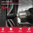 1 2 Drive Deep Impact Socket Set  11-piece Metric Size Wheel Axle Nut Large 
