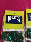 Emerald Green Metallic Cupped 8 Mm Sequins - 4 Packs 200 Each 800 Pcs - Vintage