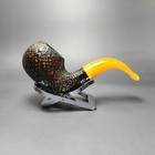 Rattrays Six Friends 19 Rusticated Estate Briar Pipe  Unsmoked  9mm