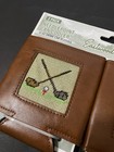 Eastwood Pines Leather Needlepoint Golf Can Cooler 2 Pack 12 Oz Can Sleeves New