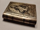 Vintage Silver Mini Miniature St  Peter s Basilica Rome Bible Rosary Case Box