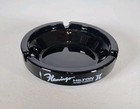 Flamingo Hilton And Tower Casino Hotel Black Glass Ashtray Vintage Las Vegas  w