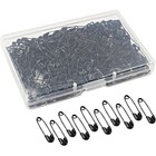 250pcs Black Nickel-plated Steel Safety Pins Mini Pins Sewing Craft   Fixing New