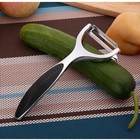 Potato Vegetable Peeler Non-slip Handle Stainless Steel Y Shape Swivel Peelers