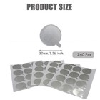 240 Pcs Aluminum Foil Sealing Stickers  32mm Lids Foil Film Tapes  Foil Lid 
