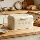 Smeg Style Retro Stainless Steel Storage Box Bread Bin Countertop Organizer