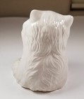 White Cat Kitten  Persian  Ceramic  4  H  Vintage