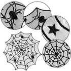 Halloween Decor Set 40 Inch Spiderweb Tablecloth 18x98 Fireplace Scarf Party