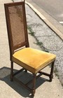 Vintage 44  Cane Back Henredon Fine Campaign Style Golden Sitting Room Chair