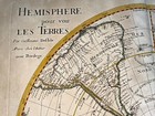 Southern Hemisphere 1714 Guillaume Delisle Large Antique Map 18th Century