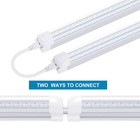 10pack 8 Foot Led Shop Lights 120w Fixture 8ft T8 Led Tube Light 8  Garage Light