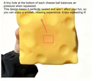 Sunny Days Squeezy Cheese Yellow Squishy Toy Stress Relief Sensory Fun 6cm