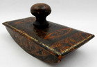 Antique Ink Rocking Blotter Wooden Intricate Ornate Desk Ink Blotter