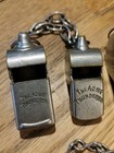 Set Of 4 Whistles Acme Br Railway Thunderer  The Metropolitan Police Etc Job Lot