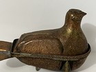 Antique Or Vintage Copper Dove Box With Brass Details