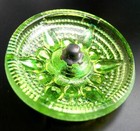 3 Czech Crystal Glass Buttons  p208 - 36 Mm Or 1-3 8  - Xxl - Iridescent
