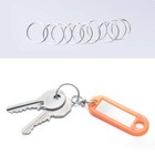 100pcs 10mm Mini Split Key Rings For Keychains Jewelry Making Bracelets Necklace